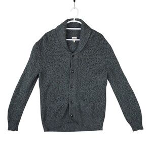 Faherty Gray Men's Cardigan Sweater